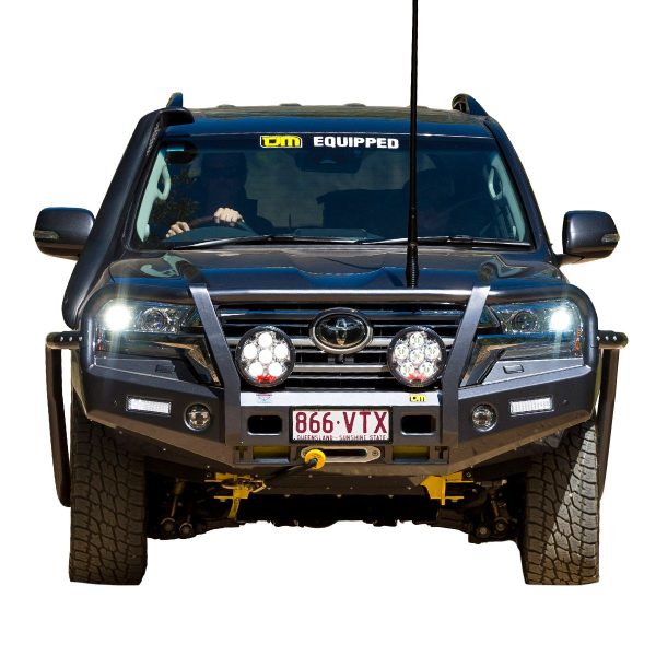 Outback Bull Bar T13 Steel Black Powdercoat - Replaces Bumper